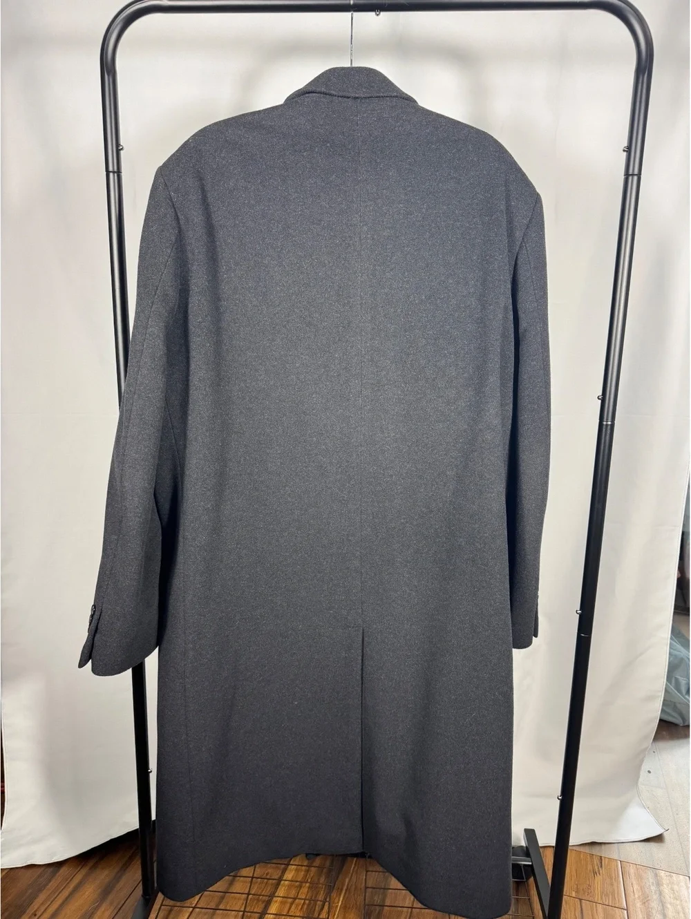 Lauren Ralph Lauren Men's Gray Wool Cashmere Blend Overcoat Size 42L